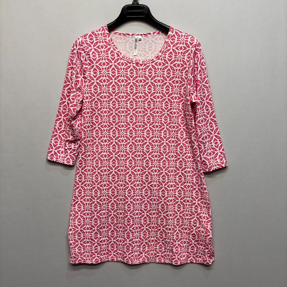 Lulu-B Women 3/4 Sleeve T-Shirt Dress Size Medium Nylon Blend C086 -28